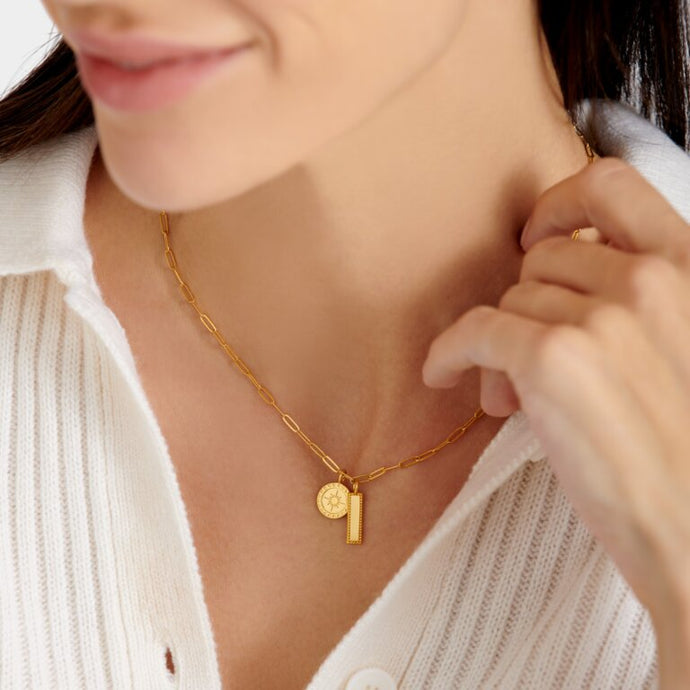 'Collect Adventures' Waterproof Gold Charm Necklace