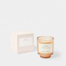 Load image into Gallery viewer, Sentiment Candle &#39;Love&#39;  - Peach Rose and Sweet Mandari