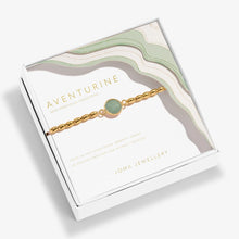 Load image into Gallery viewer, Serenity Stones Aventurine Bracelet In Gold Plating