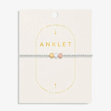 Load image into Gallery viewer, Three Tone Heart Anklet