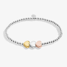 Load image into Gallery viewer, Three Tone Heart Anklet