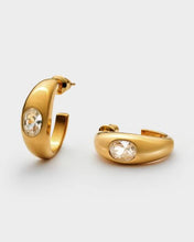 Load image into Gallery viewer, Demi Waterproof Gold Oversized Stud Earrings
