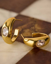 Load image into Gallery viewer, Demi Waterproof Gold Oversized Stud Earrings