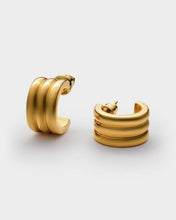 Load image into Gallery viewer, Hanna Waterproof Gold Huggie Hoop Earrings