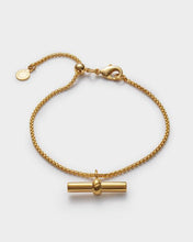 Load image into Gallery viewer, Themis Waterproof Gold T-Bar Bracelet