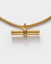 Load image into Gallery viewer, Themis Waterproof Gold T-Bar Bracelet