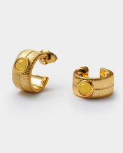 Load image into Gallery viewer, 'November' Waterproof Gold Birthstone Hoop Earrings