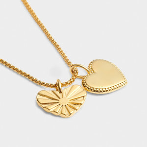 'Love Above All' Waterproof Gold Charm Bracelet