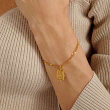 Load image into Gallery viewer, &#39;Luck&#39; Waterproof Gold Antique Coin Bracelet