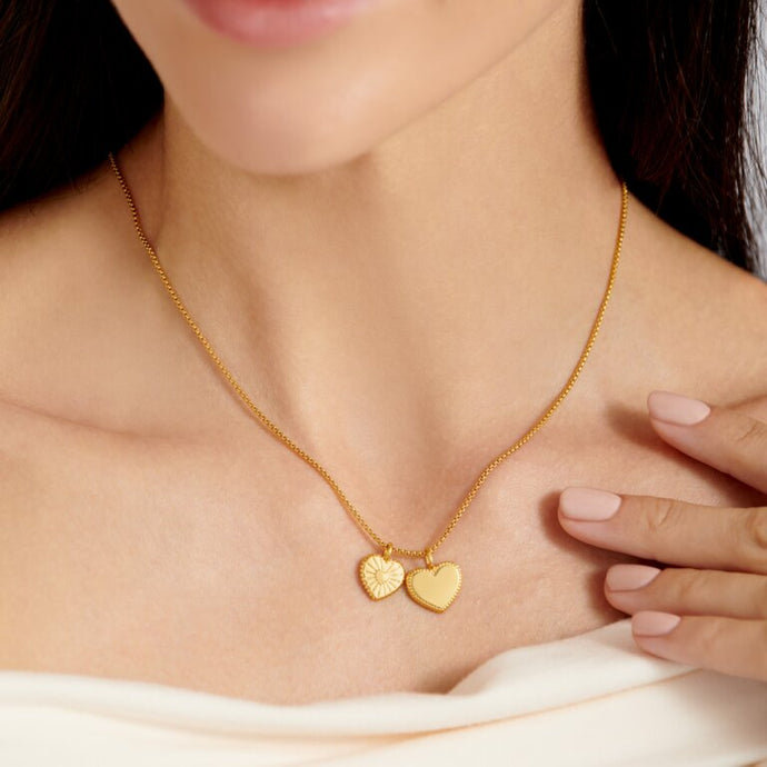 'Daughter' Waterproof Gold Charm Necklace