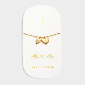 Miss To Mrs' Waterproof Gold Bridal Charm Bracelet