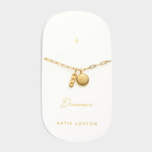 Load image into Gallery viewer, &#39;Dreamer&#39; Waterproof Gold Charm Bracelet