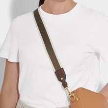 Load image into Gallery viewer, Chocolate Stripe Canvas Bag Strap