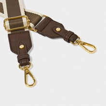 Load image into Gallery viewer, Chocolate Stripe Canvas Bag Strap