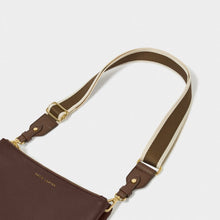 Load image into Gallery viewer, Chocolate Stripe Canvas Bag Strap