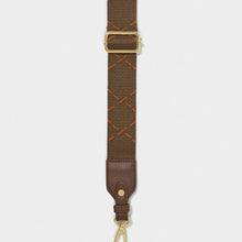Load image into Gallery viewer, Brown and Orange Canvas Bag Strap