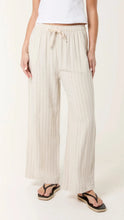 Load image into Gallery viewer, Cream Linen Pinstripe Trouser