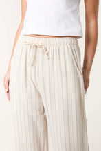Load image into Gallery viewer, Cream Linen Pinstripe Trouser
