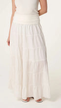 Load image into Gallery viewer, Cream Fold Over Waistband Skirt