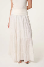 Load image into Gallery viewer, Cream Fold Over Waistband Skirt