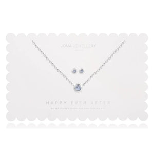 Joma Happy Ever After Something Blue Earring & Necklace Set