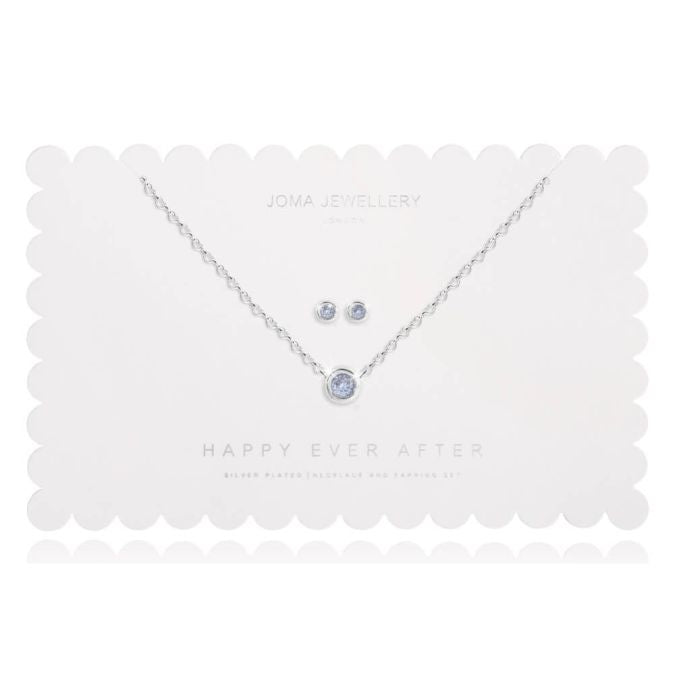 Joma Happy Ever After Something Blue Earring & Necklace Set