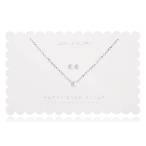 Joma Happy Ever After Pearl Earring & Necklace Set