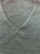 Load image into Gallery viewer, Long Sleeve V Neck Mohair Jumper
