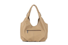 Load image into Gallery viewer, Wine Plait Handle Soft Slouchy Bag