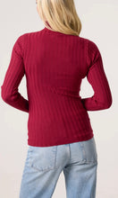 Load image into Gallery viewer, BERRY RIBBED ROLL NECK JUMPER