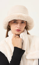 Load image into Gallery viewer, Reversible Faux Fur Suedette Bucket Hats