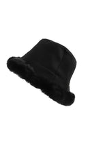 Load image into Gallery viewer, Reversible Faux Fur Suedette Bucket Hats