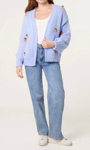 Load image into Gallery viewer, Orange Cardigan - Blue
