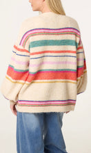 Load image into Gallery viewer, Balloon Sleeve Stripe Cardigan