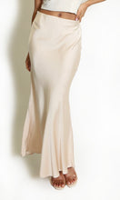 Load image into Gallery viewer, Beige Satin Maxi Skirt