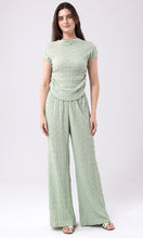 Load image into Gallery viewer, Sage Textured Ruch Co Ord