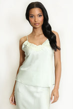 Load image into Gallery viewer, Sage Satin Lace Cami