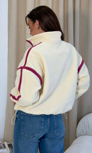 Load image into Gallery viewer, Lulu Contrast Binding Full Zip Fleece
