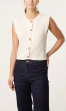 Load image into Gallery viewer, Cream Gold Shell Knitted Waistcoat