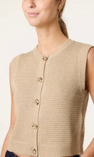 Load image into Gallery viewer, Beige Gold Shell Knitted Waistcoat
