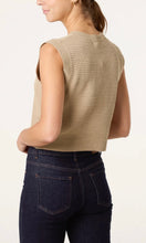 Load image into Gallery viewer, Beige Gold Shell Knitted Waistcoat