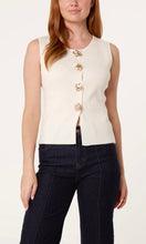 Load image into Gallery viewer, Cream Knitted Waistcoat