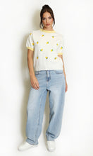 Load image into Gallery viewer, Embroidered Mini Lemon Short Sleeve Jumper