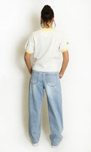 Load image into Gallery viewer, Embroidered Mini Lemon Short Sleeve Jumper