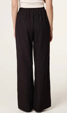 Load image into Gallery viewer, Black Crinkle Tie Waist Wide Leg Trouser