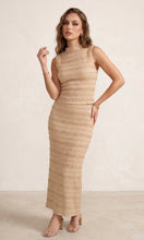 Load image into Gallery viewer, Beige Textured Midi Skirt