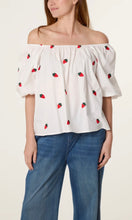 Load image into Gallery viewer, Strawberry Bardot Top