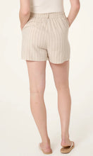 Load image into Gallery viewer, Cream Linen Stripe Shorts