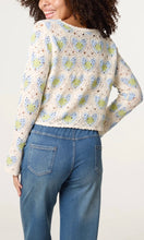 Load image into Gallery viewer, Blue Heart Beaded Crochet Cardigan