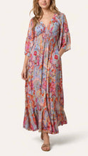 Load image into Gallery viewer, Paisley Shirred Waist Dress